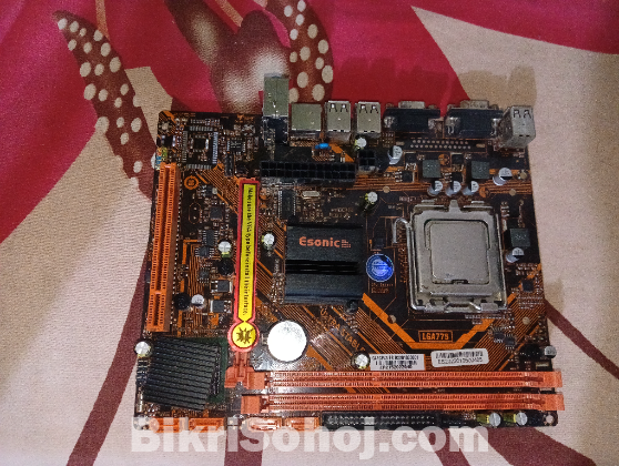 Esonic motherboard with intel dual core cpu